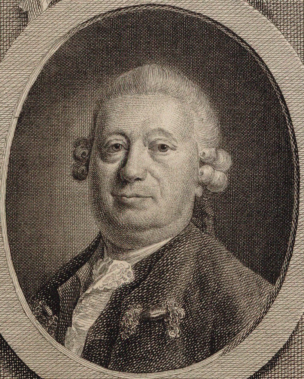 Retrato do compositor Johann Heinrich Rolle 1716-1785, 1780. de Friedrich Christian Gottlieb Geyser