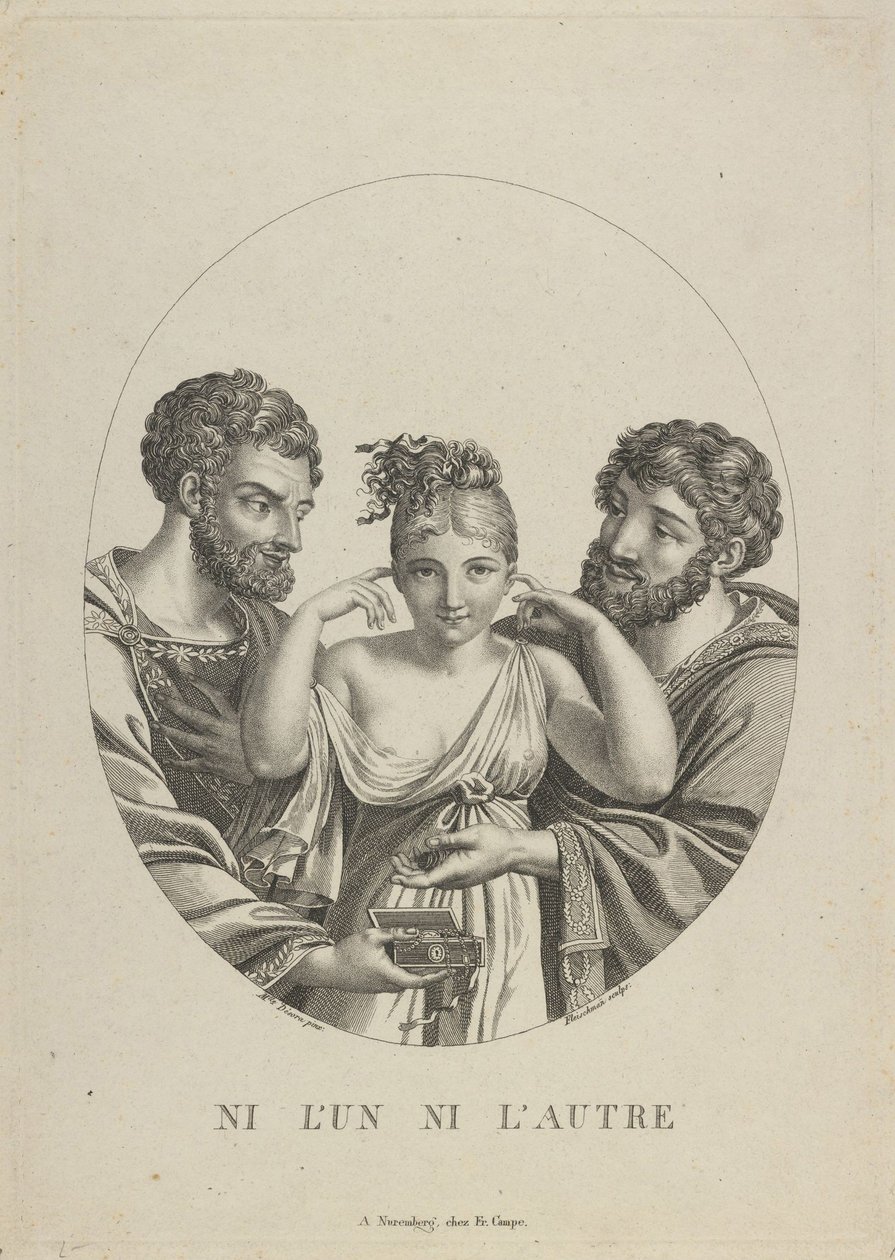 Nenhum dos dois Ni LUn, Ni LAutre, início do século XIX. de Friedrich Fleischmann