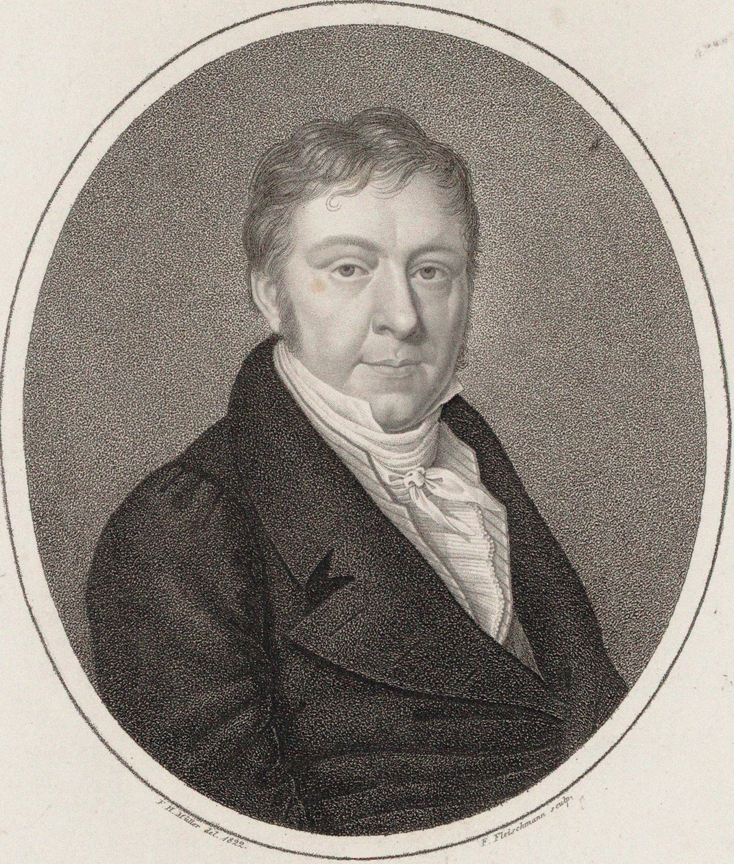 Retrato de Johann Nepomuk Hummel 1778-1837. de Friedrich Fleischmann