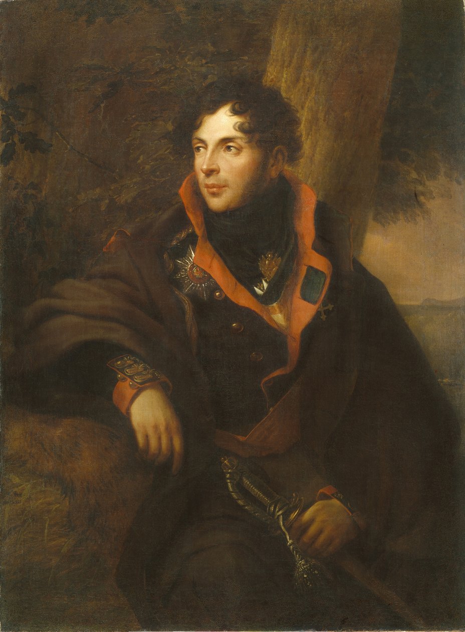 Retrato do conde Nikolay Mikhailovich Kamensky 1776-1811, 1810 de Friedrich Georg Weitsch