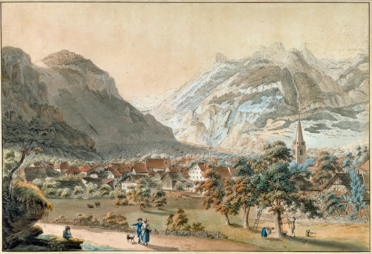 A aldeia de Bex de Friedrich Georg Wexelberg