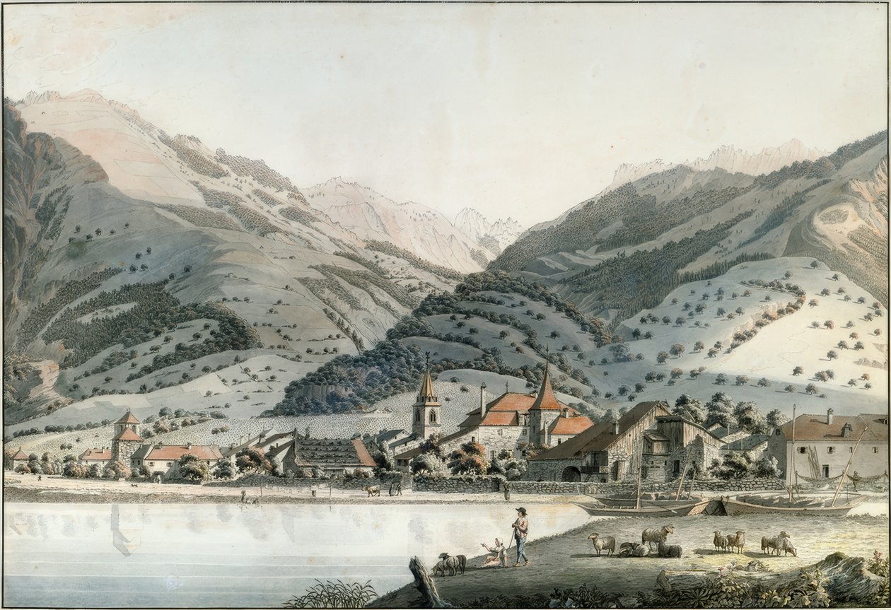 A cidade de Villeneuve de Friedrich Georg Wexelberg