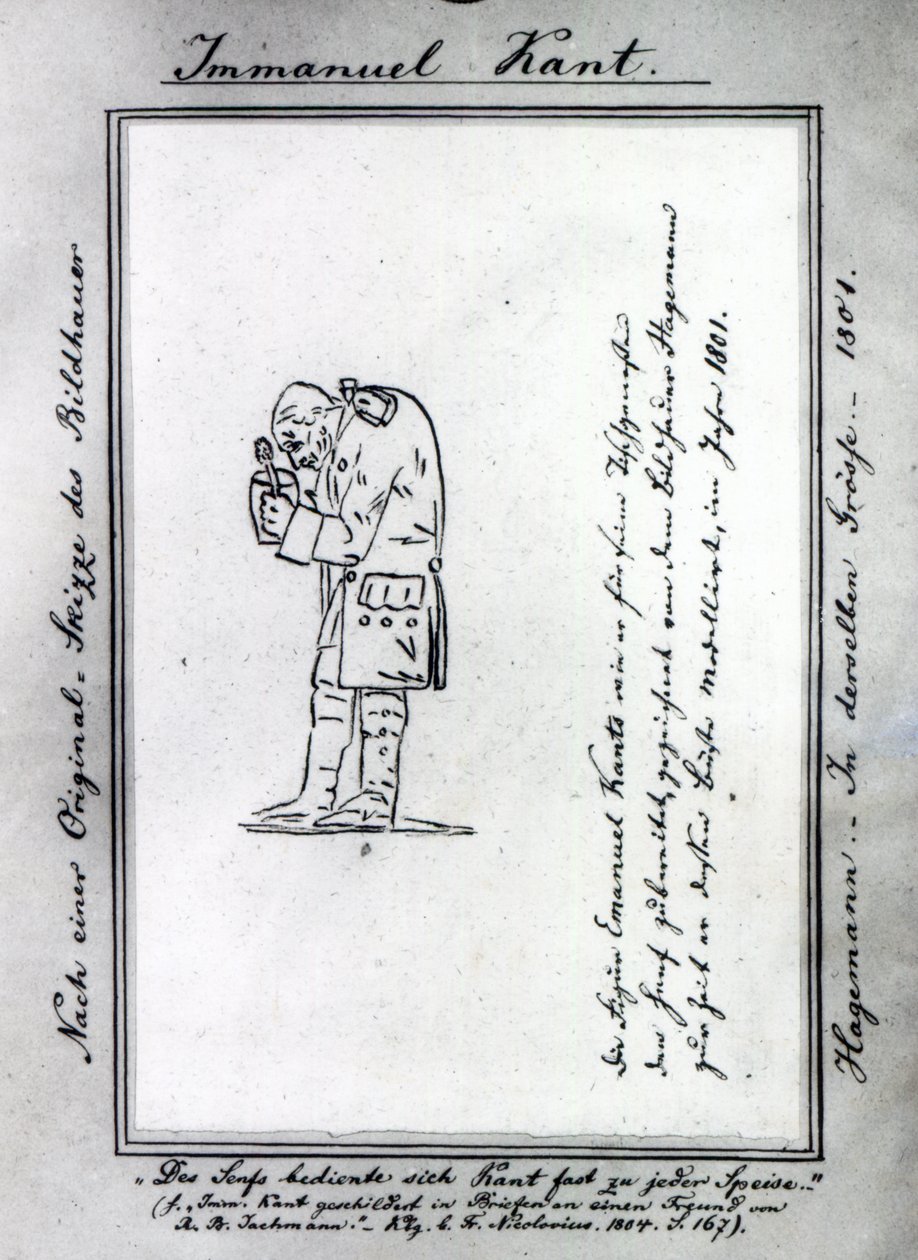 Mostarda de mistura de Kant, 1801 de Friedrich Hagemann