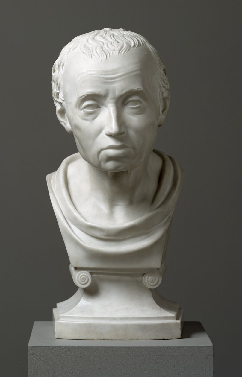 Retrato de Emmanuel Kant (1724-1804), 1801 (mármore) de Friedrich Hagemann