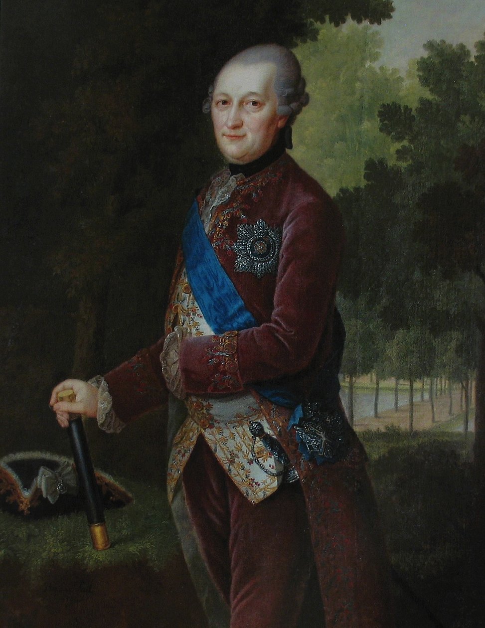 Retrato de Peter von Biron 1724-1800, Duque de Courland e Semigallia, 1781 de Friedrich Hartmann Barisien