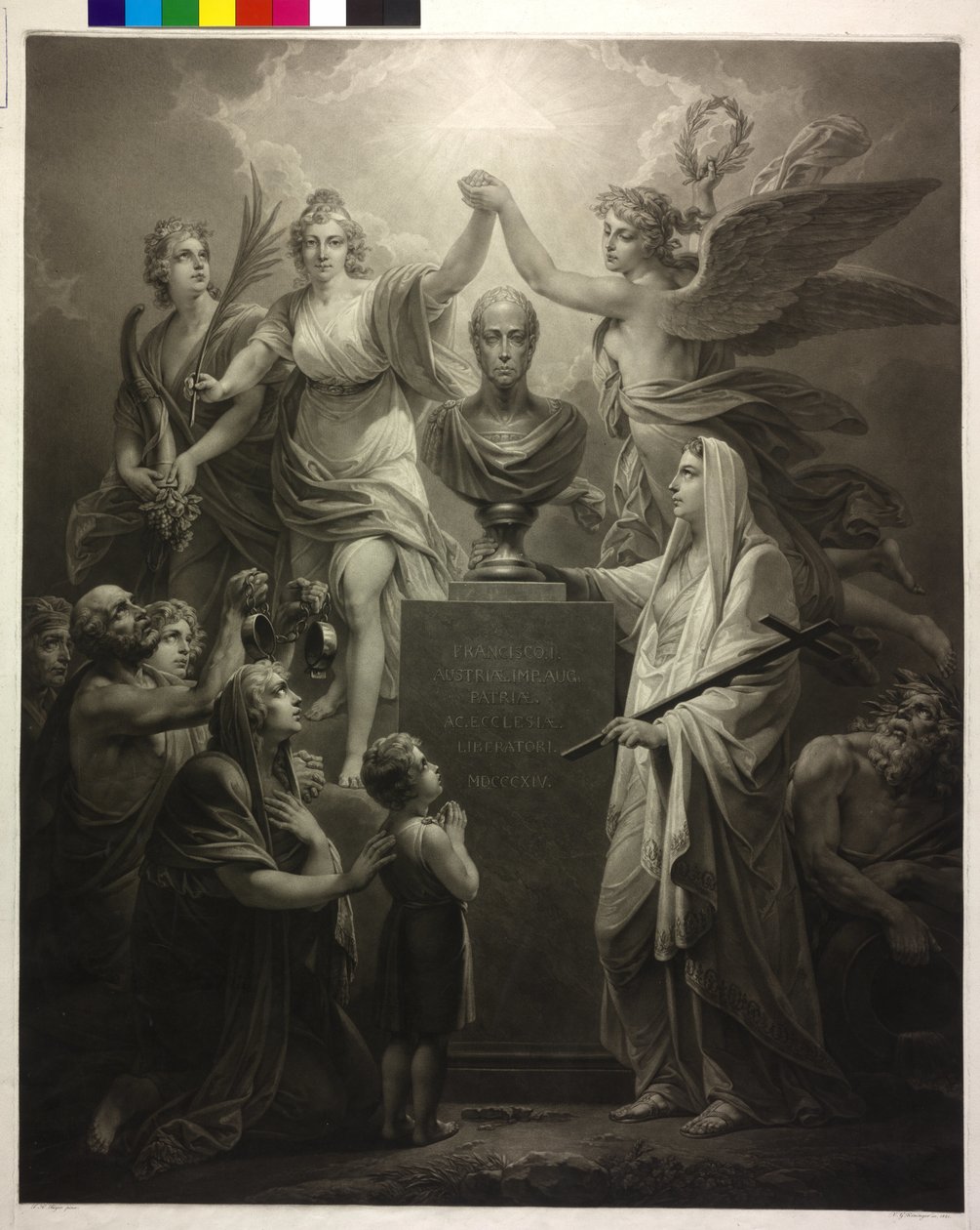 Apoteose do imperador Francisco II - A bênção da paz de Friedrich Heinrich Fuger
