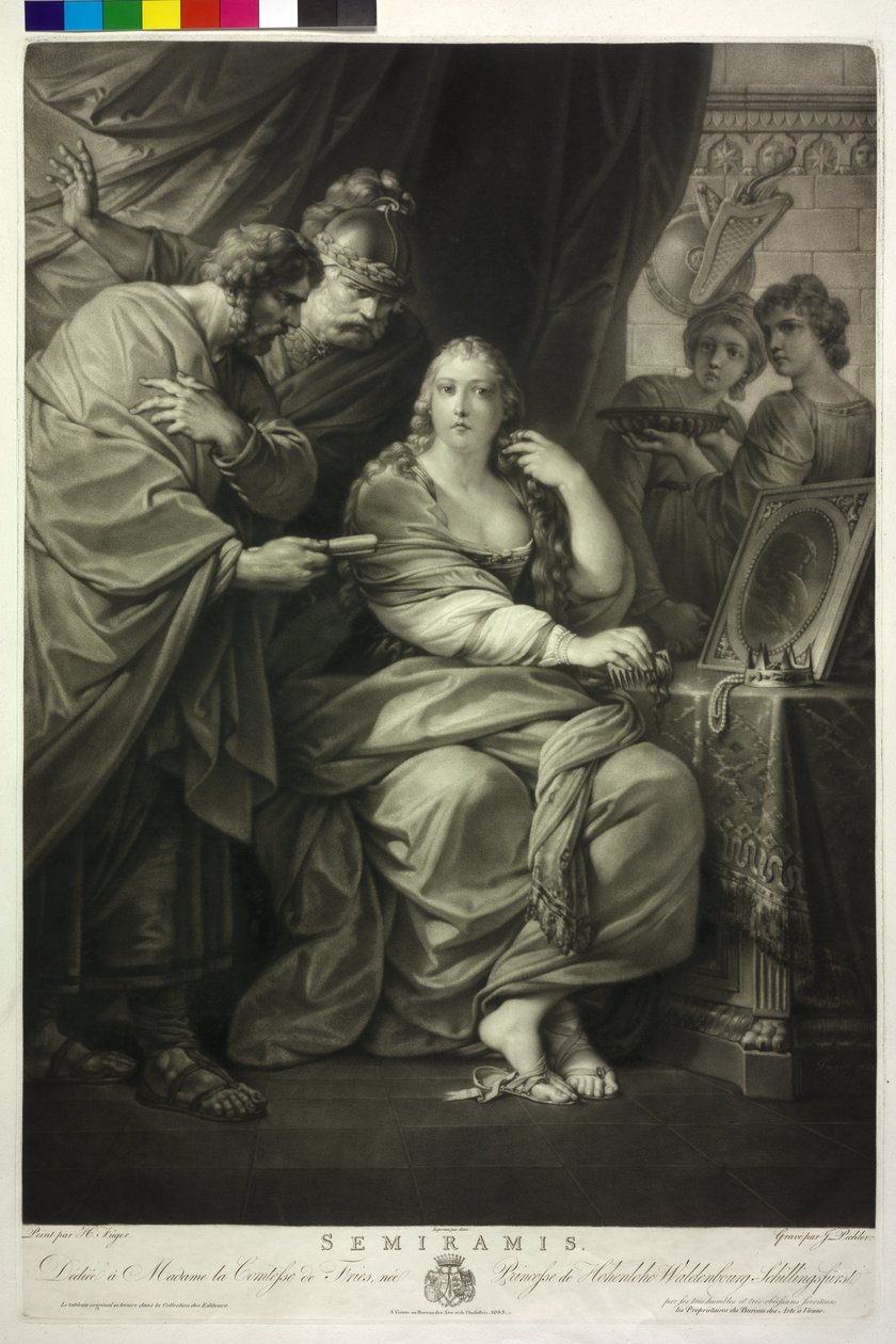Rainha da Assíria Semiramis de Friedrich Heinrich Fuger