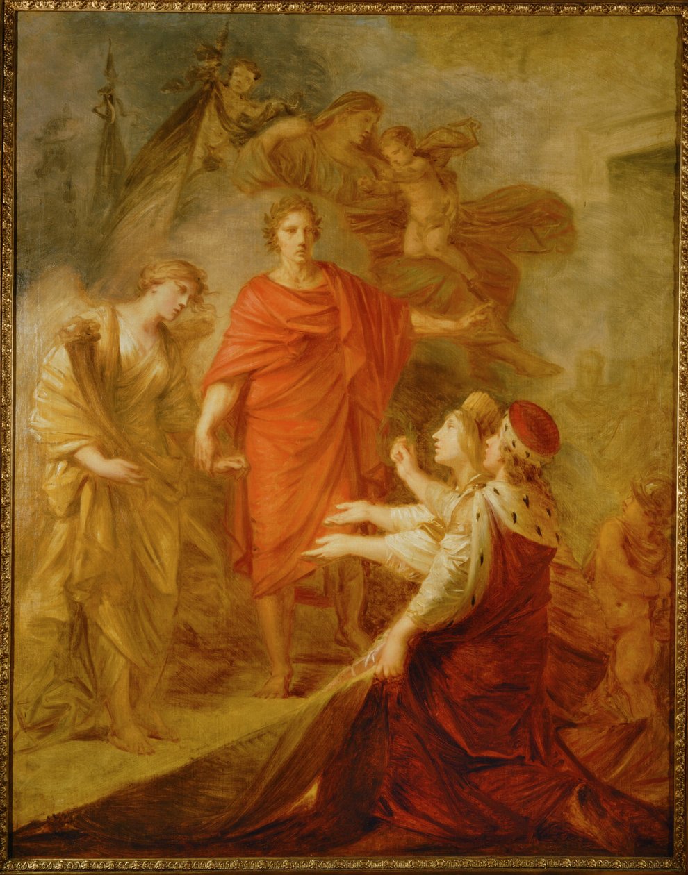 Veneza e Dalmácia prestam homenagem ao Imperador Francisco I ... (pintura sobre tela) de Friedrich Heinrich Fuger