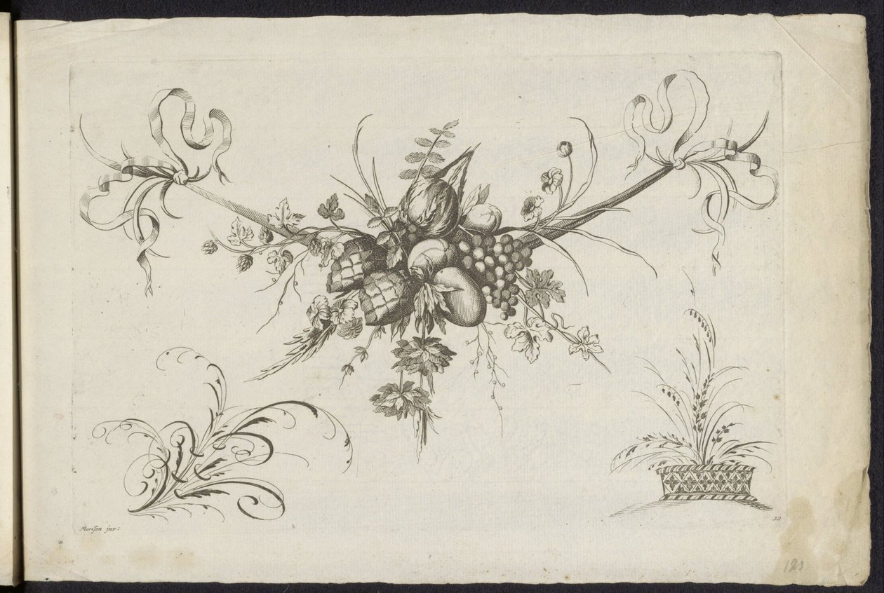 Festool van vruchten, bladeren en bloemen Diferente Nova Festa de Flores e Frutas (título da série) de Friedrich Jacob Morisson