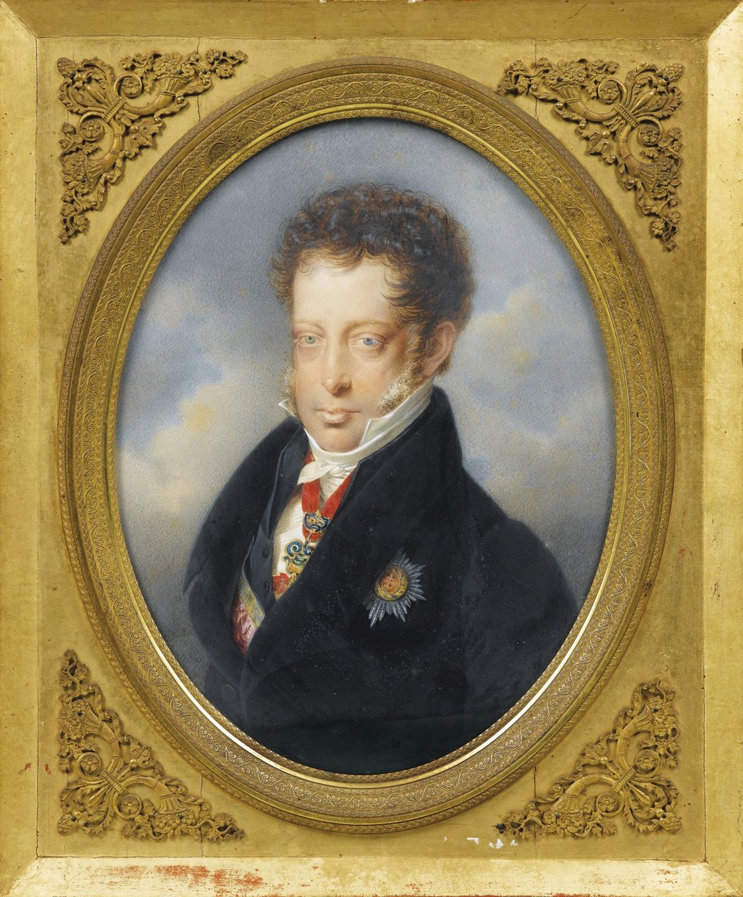 Arquiduque Louis da Áustria (1784-1864) par Lieder, Friedrich Johan Gottlieb (1780-1859), c. 1823 - Aguarela, Gouache em cartão, 21,2x16 - Colecção Privada de Friedrich Johann Gottlieb Lieder