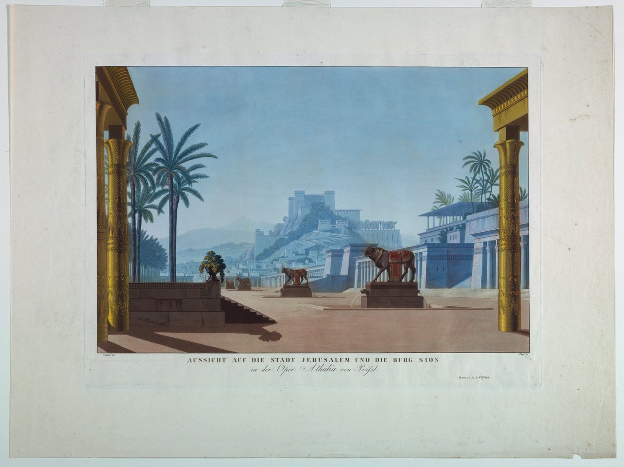 Desenho de Palco de Friedrich Jugel