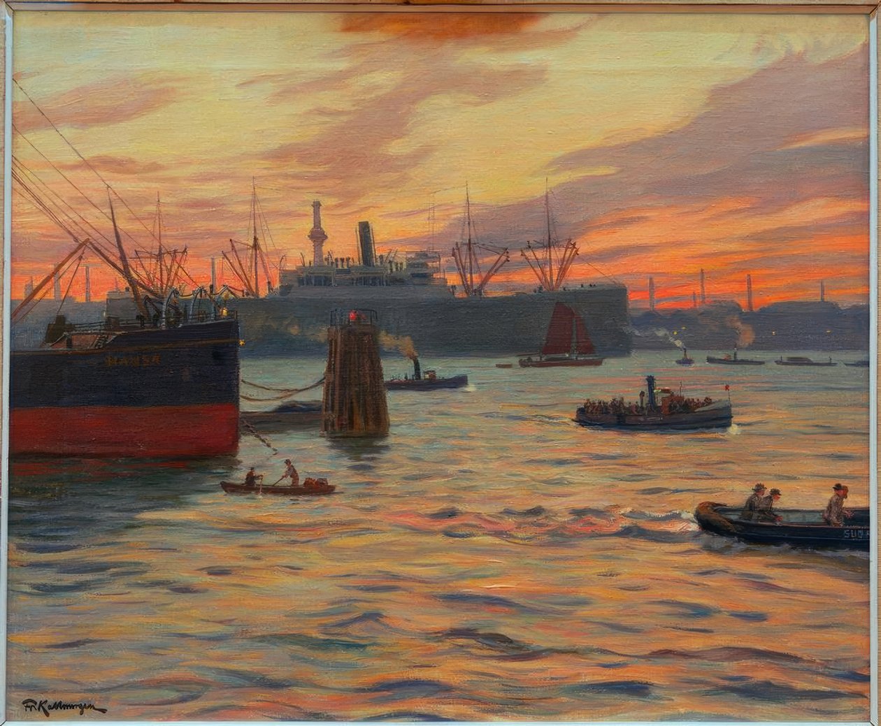 Porto de Hamburgo de Friedrich Kallmorgen