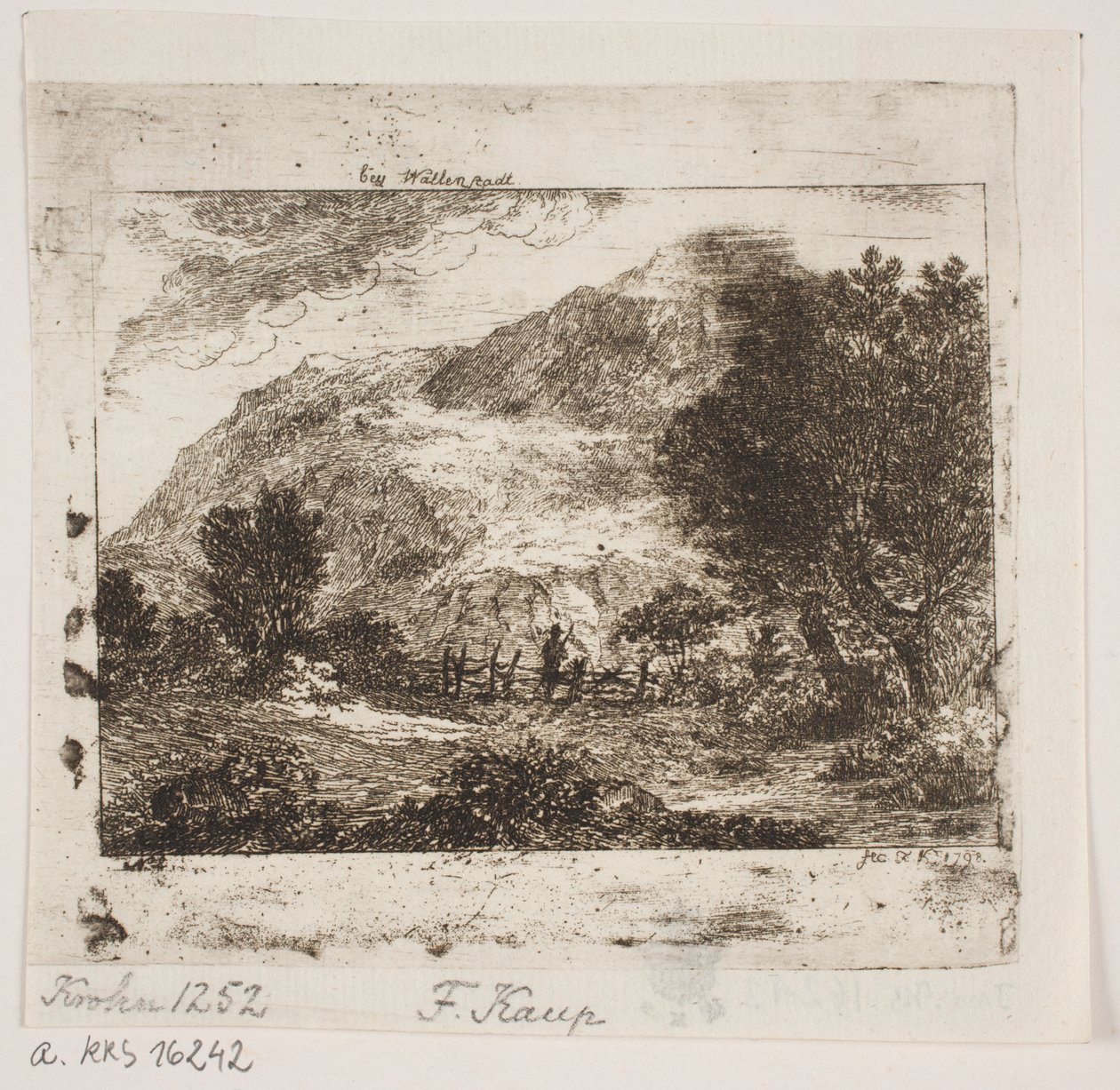 Paisagem em Wallenstadt de Friedrich Kaup