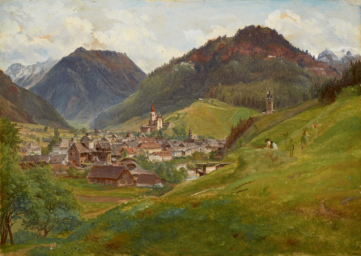 Vista de Eisenerz de Friedrich Loos