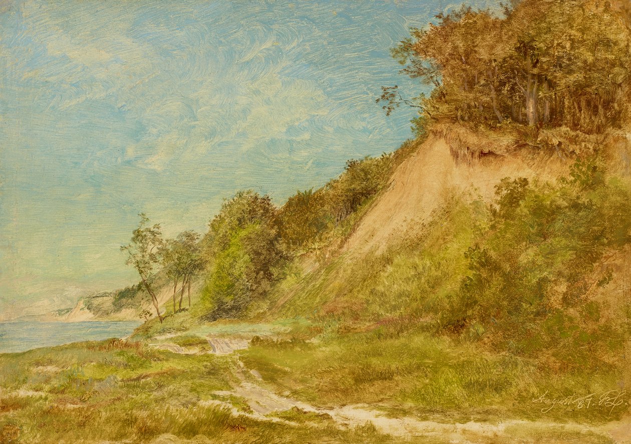 Praia de dunas no mar Báltico de Friedrich Loos