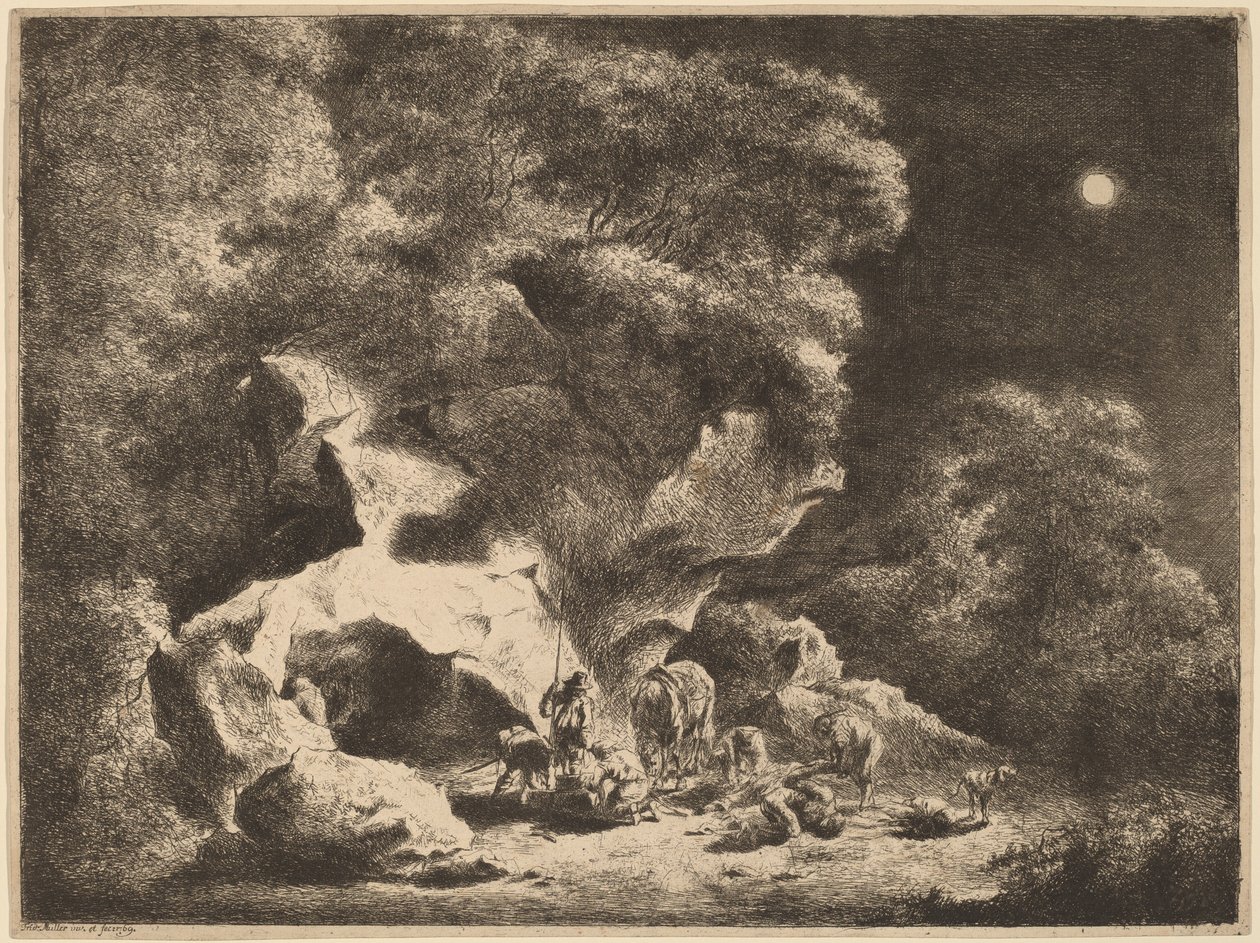 Um assalto noturno de Friedrich Müller