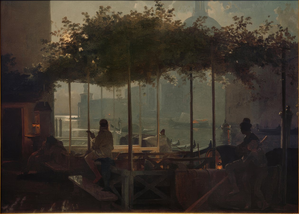 Noite de luar em Veneza de Friedrich Nerly