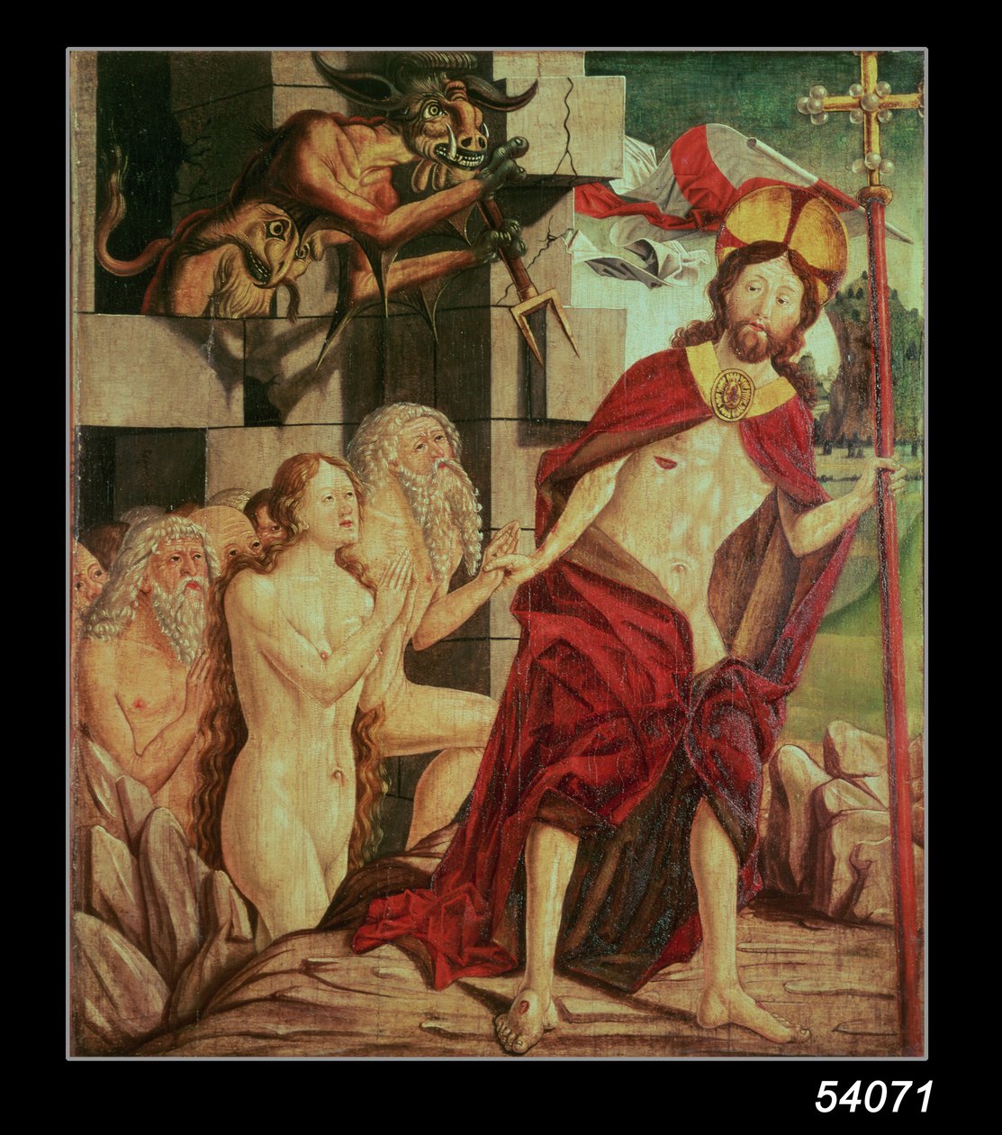 Cristo no inferno de Friedrich Pacher