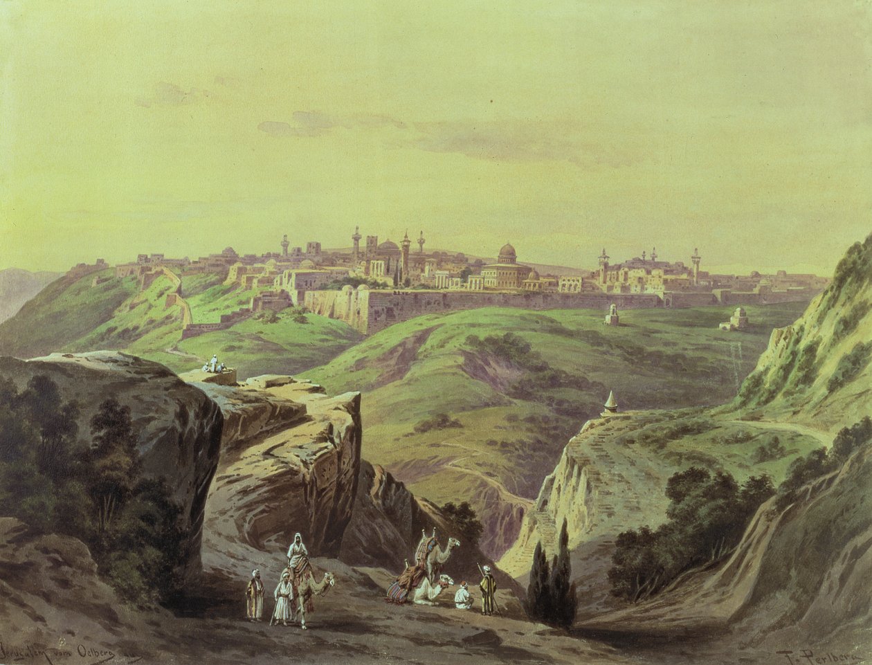 Vista de Jerusalém de Friedrich Perlberg