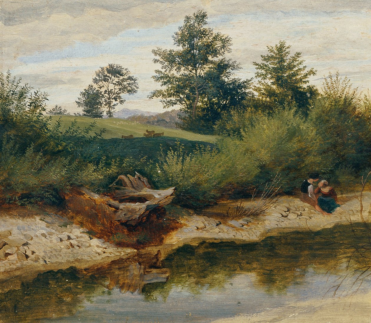paisagem de fluxo de Friedrich Philipp Reinhold