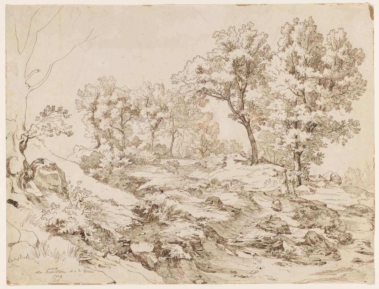 La Serpentara perto de Olevano, 1829. de Friedrich Preller