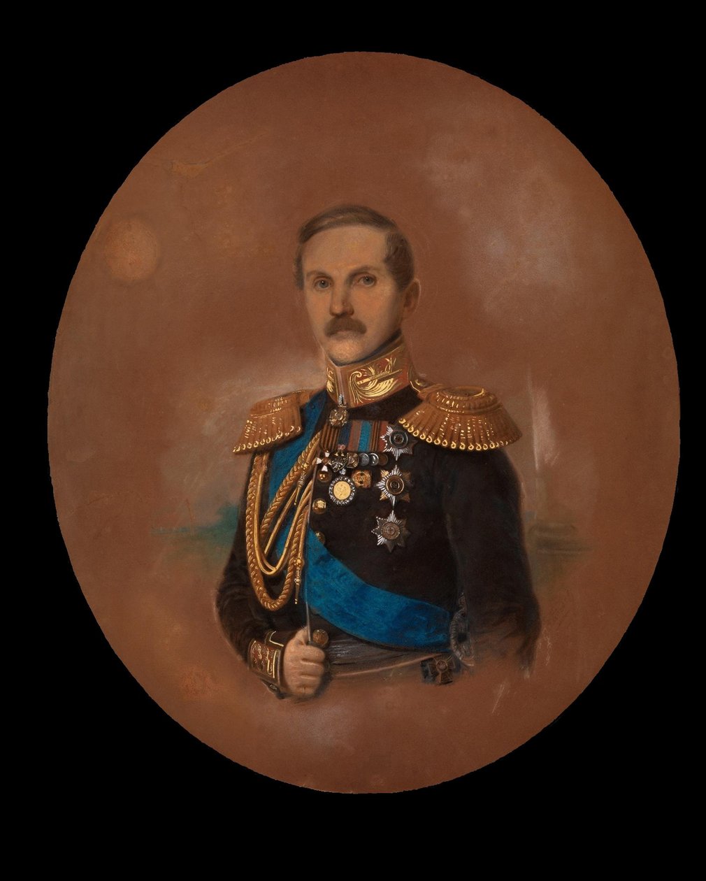 Retrato do Conde Pyotr Kleinmichel 1793-1869 de Friedrich Randel
