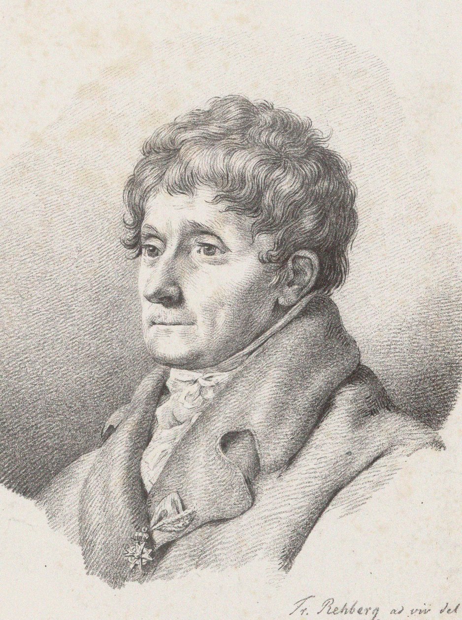 Retrato do compositor Antonio Salieri 1750-1825, 1821. de Friedrich Rehberg