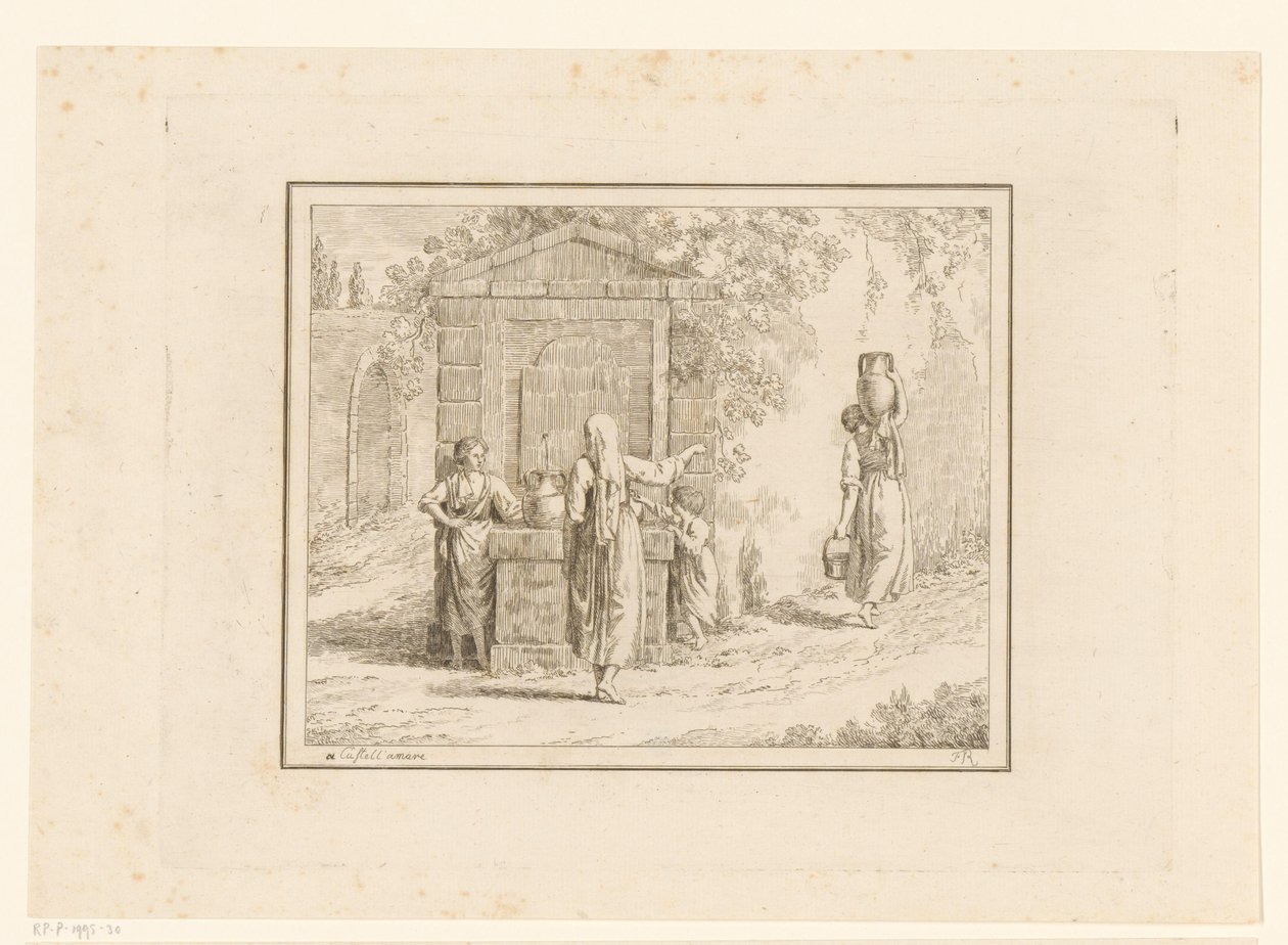 Mulheres num poço
Cenas da vida quotidiana em Itália (título da série)
Figura prese dal vero (título da série sobre o objecto) de Friedrich Rehberg