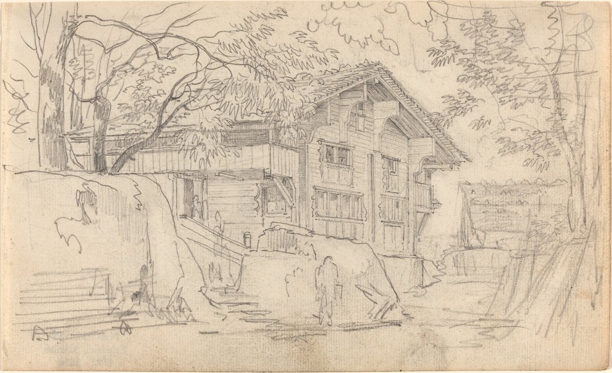 Pátio de uma casa de campo suíça de Friedrich Salathé