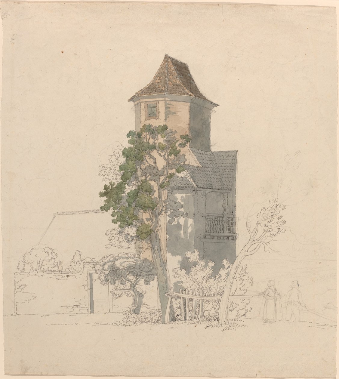 Torre de uma casa fortificada [reto] de Friedrich Salathé