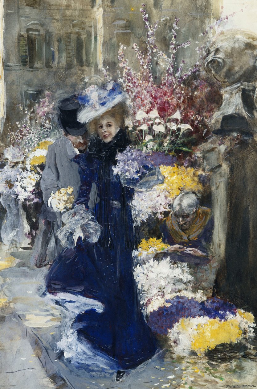 O vendedor de flores de Friedrich Stahl