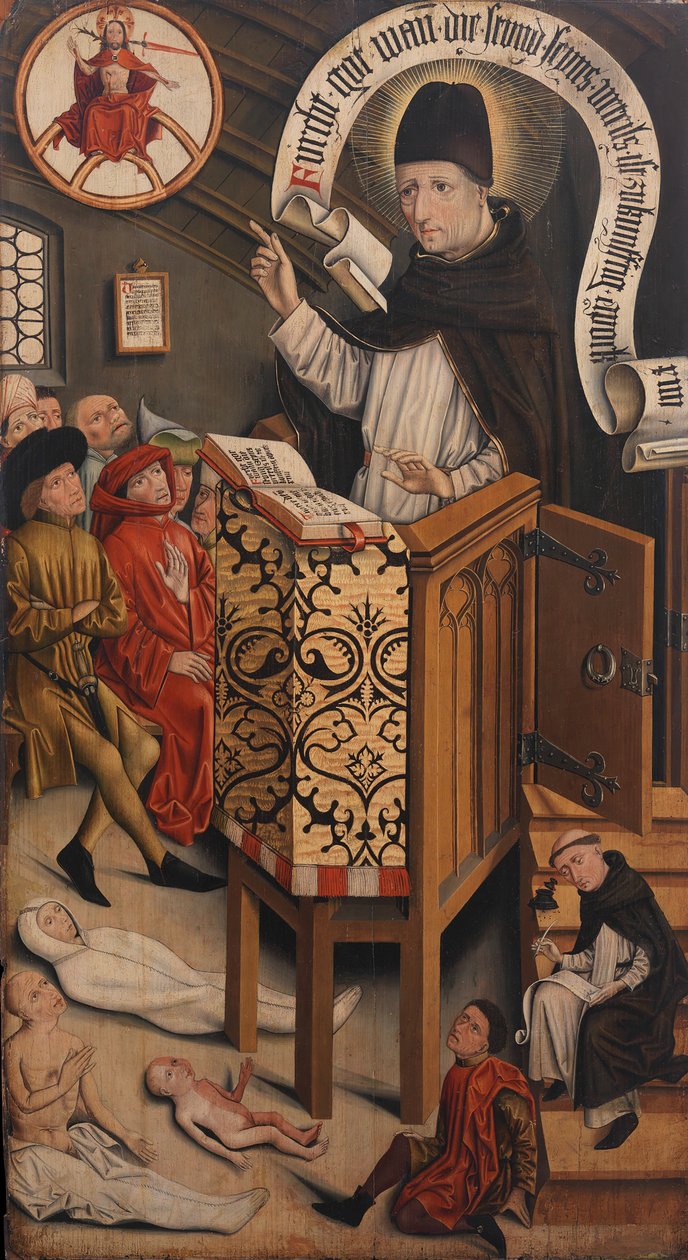 Sermão de Santo Alberto Magno, c. 1430-95. de Friedrich Walther