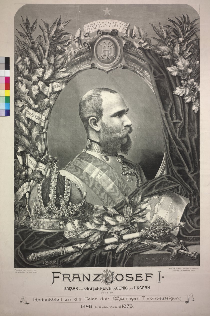 Imperador da Áustria Franz Joseph I de Friedrich Wilhelm Bader