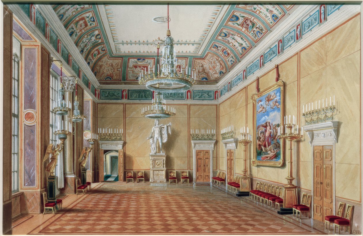 Salão Apollo no Palácio de Berlim de Friedrich Wilhelm Klose
