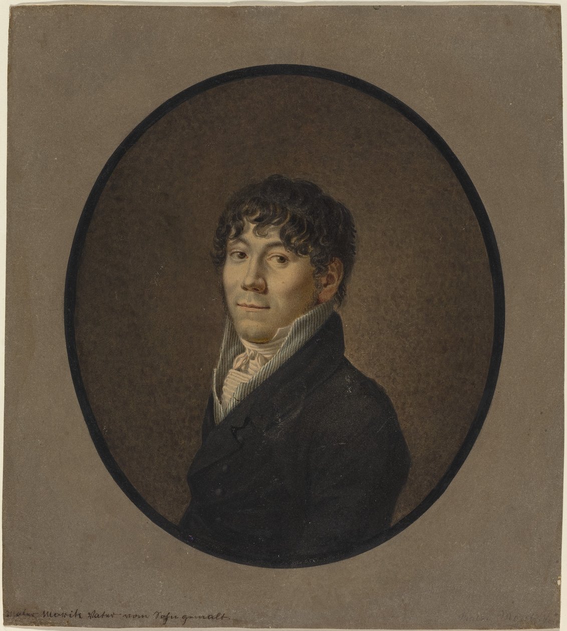 Retrato do pai do artista de Friedrich Wilhelm Moritz