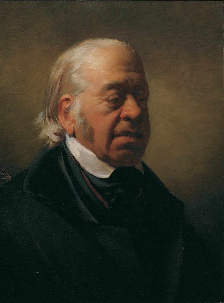 O pintor Johann Nepomuk Schödlberger de Friedrich von Amerling