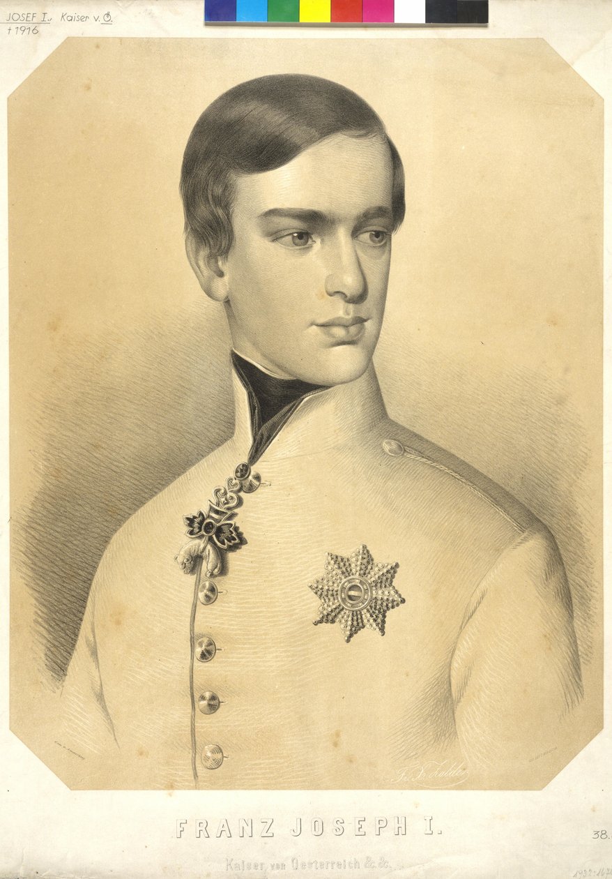 Imperador da Áustria Franz Joseph I de Friedrich von Amerling