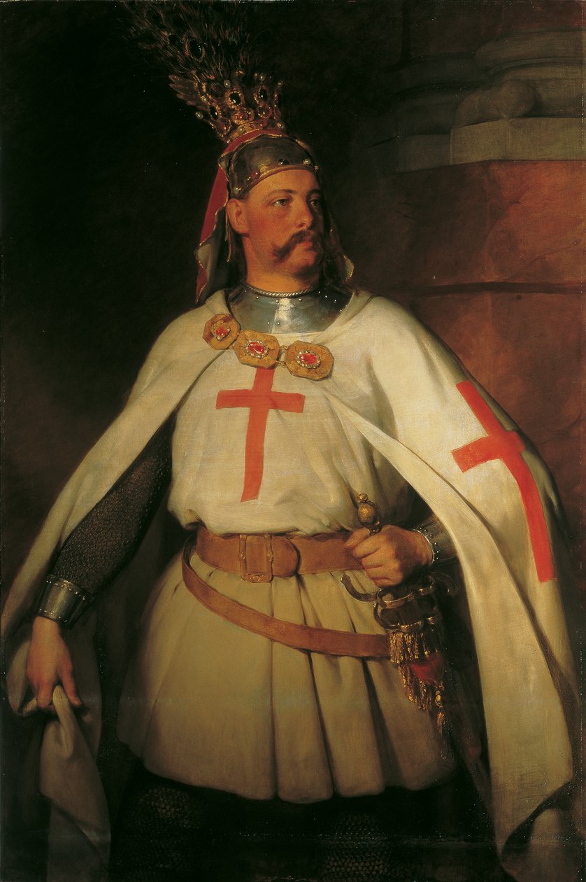 Arquiduque Leopoldo como cruzado de Friedrich von Amerling