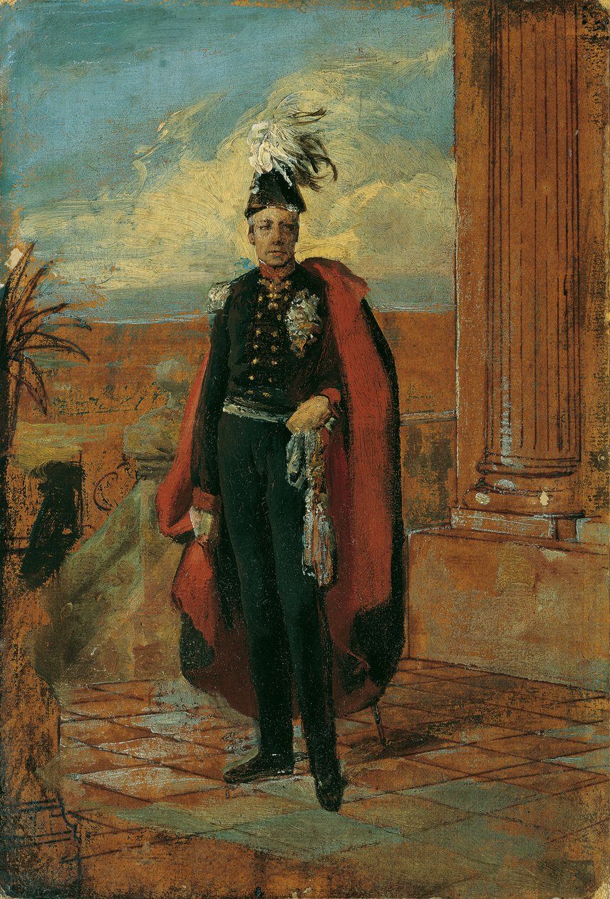 Projeto de pintura "Imperador Franz I da Áustria em uniforme de general prussiano" de Friedrich von Amerling