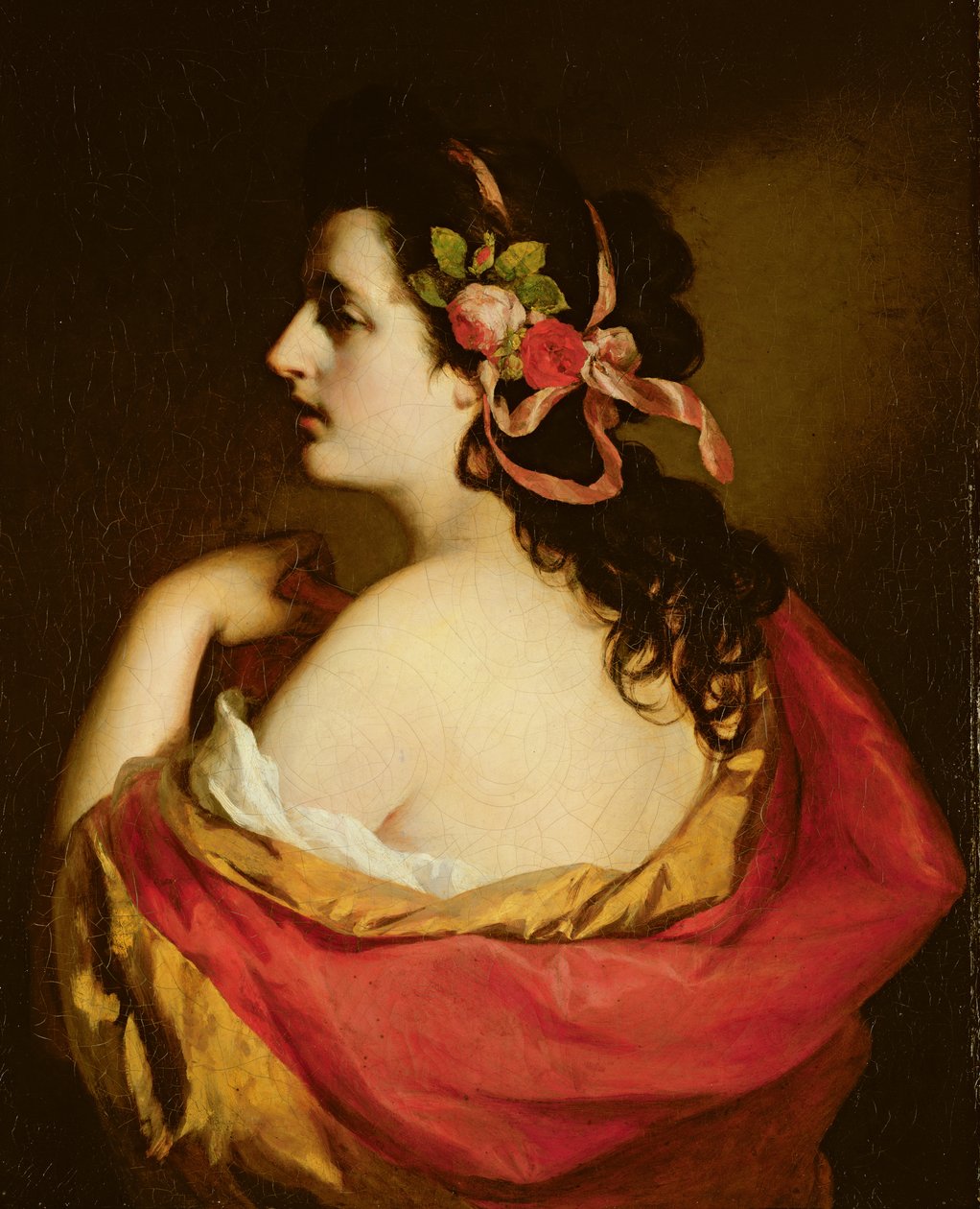 Retrato de uma jovem garota, 1865 de Friedrich von Amerling