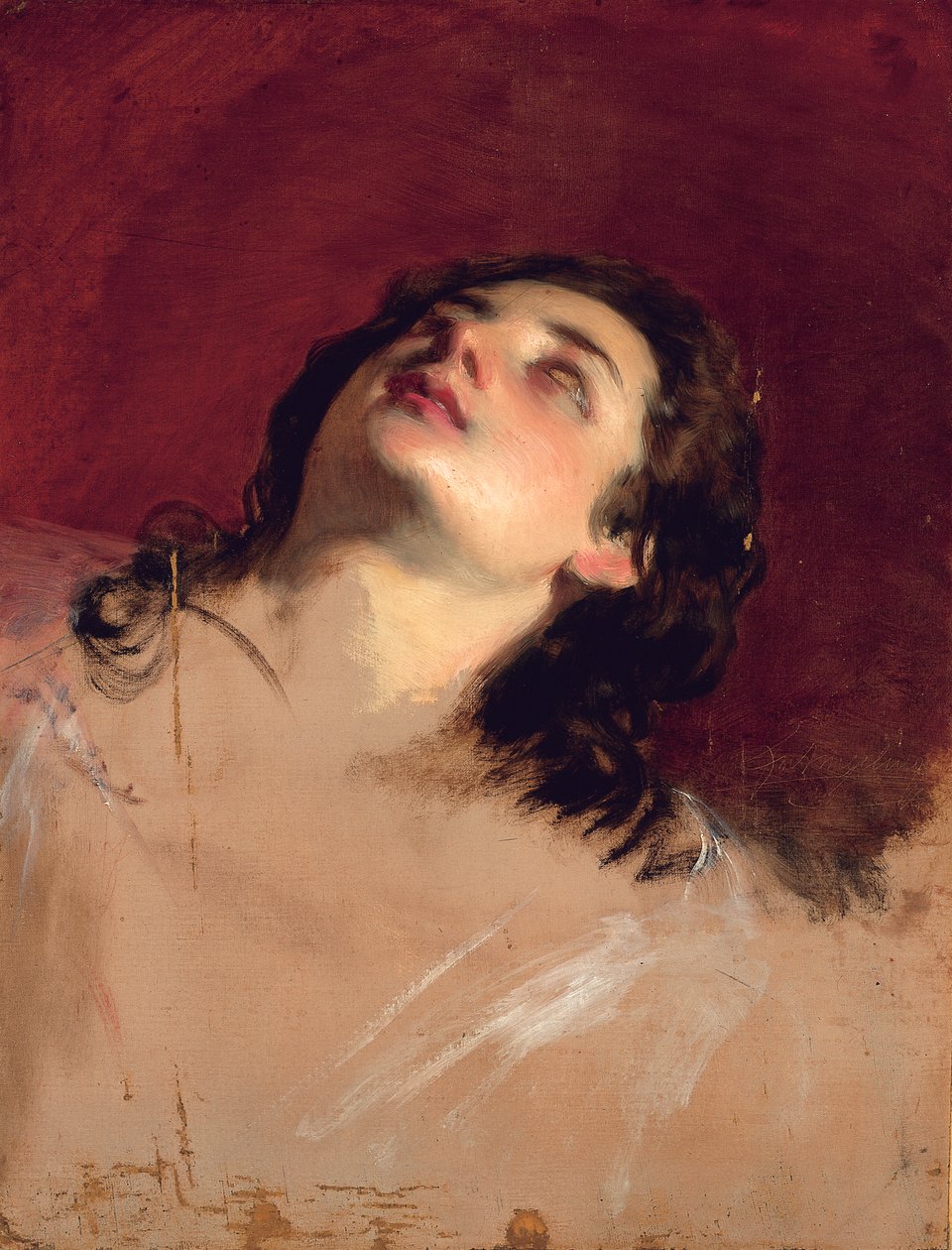 Estudo da cabeça de uma mulher de Friedrich von Amerling