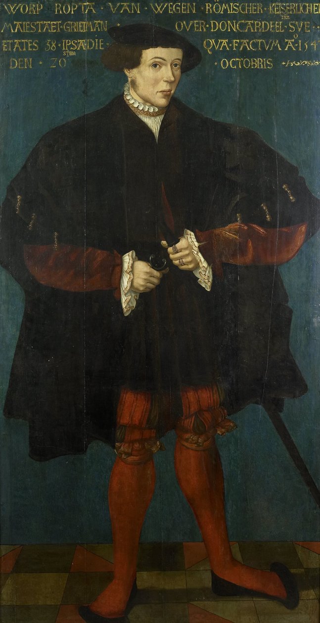 Retrato de Worp van Ropta, Magistrado Chefe do Dongeradeel Oriental de Friese School 1542
