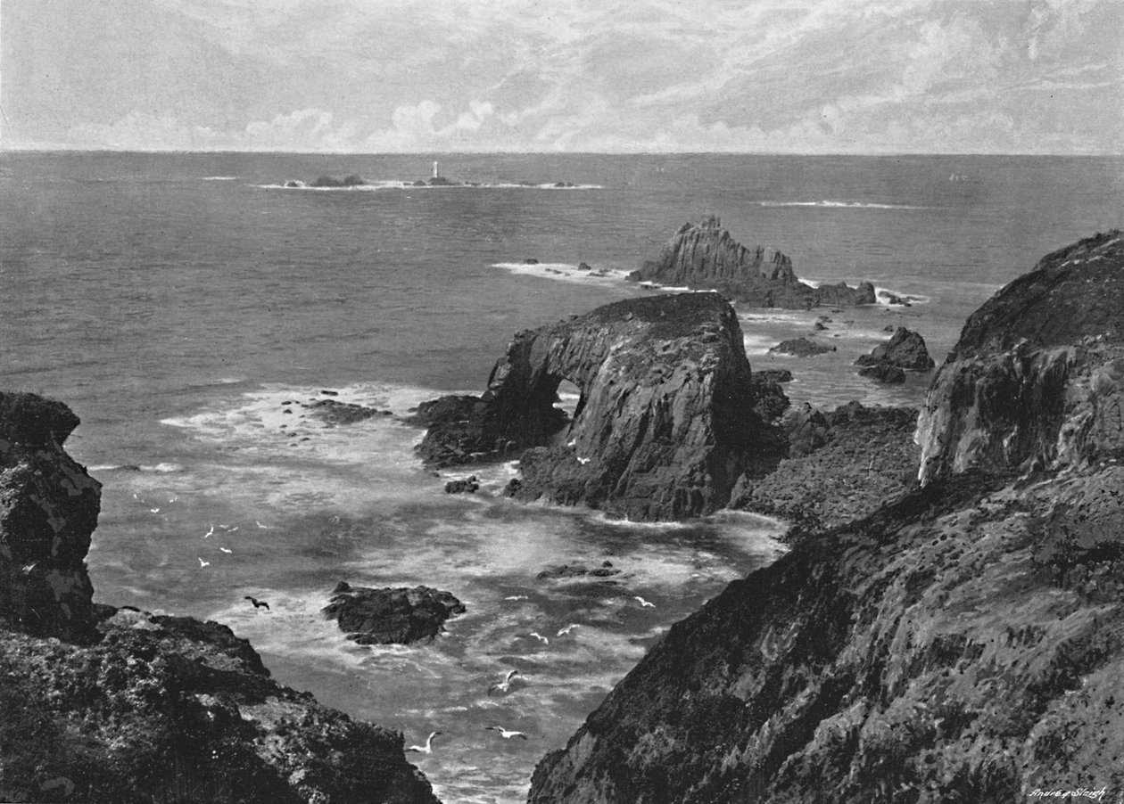 O fim das terras, c1896 de Frith and Co