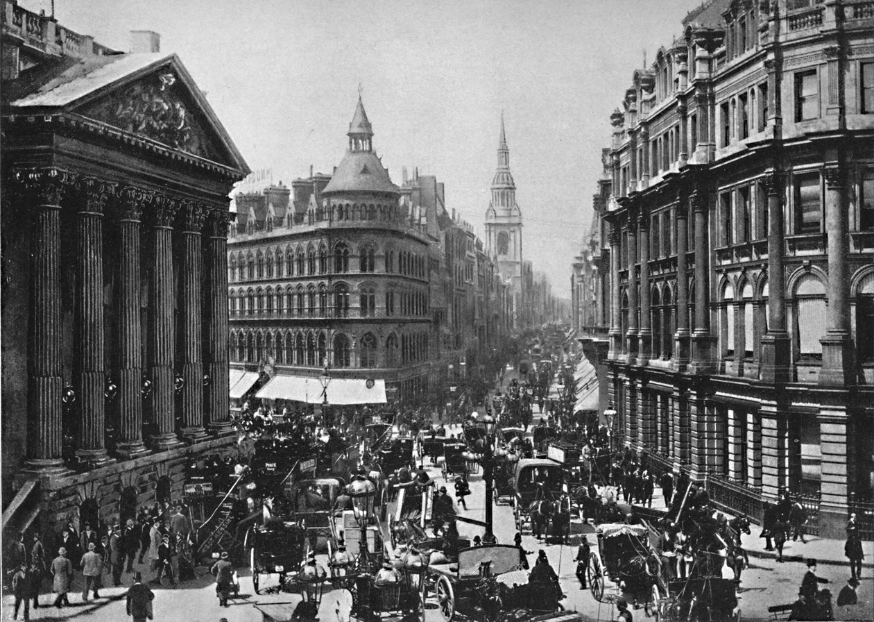 A mansão e Cheapside, c1896 de Frith and Co