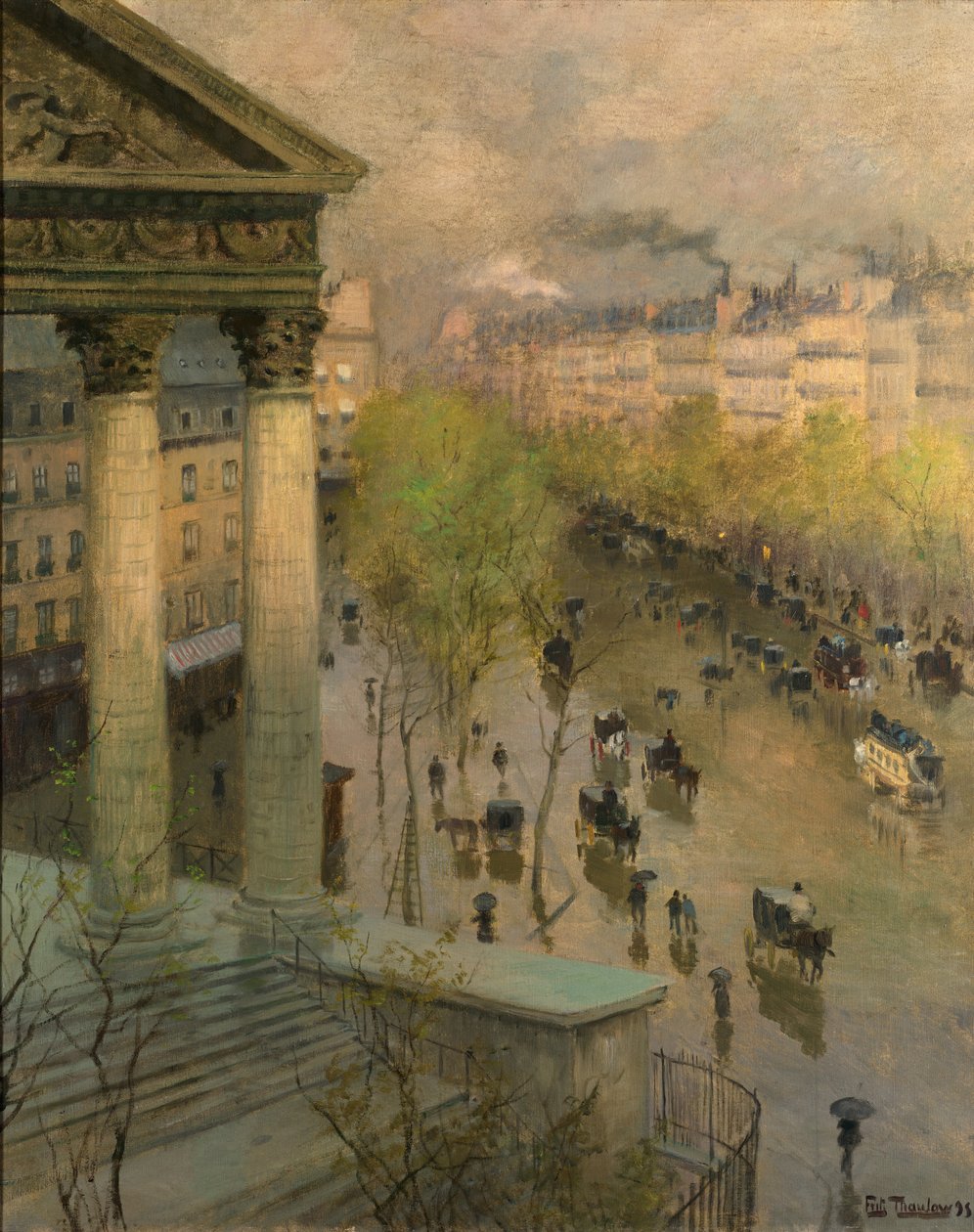 Boulevard de la Madeleine em Paris de Frits Thaulow