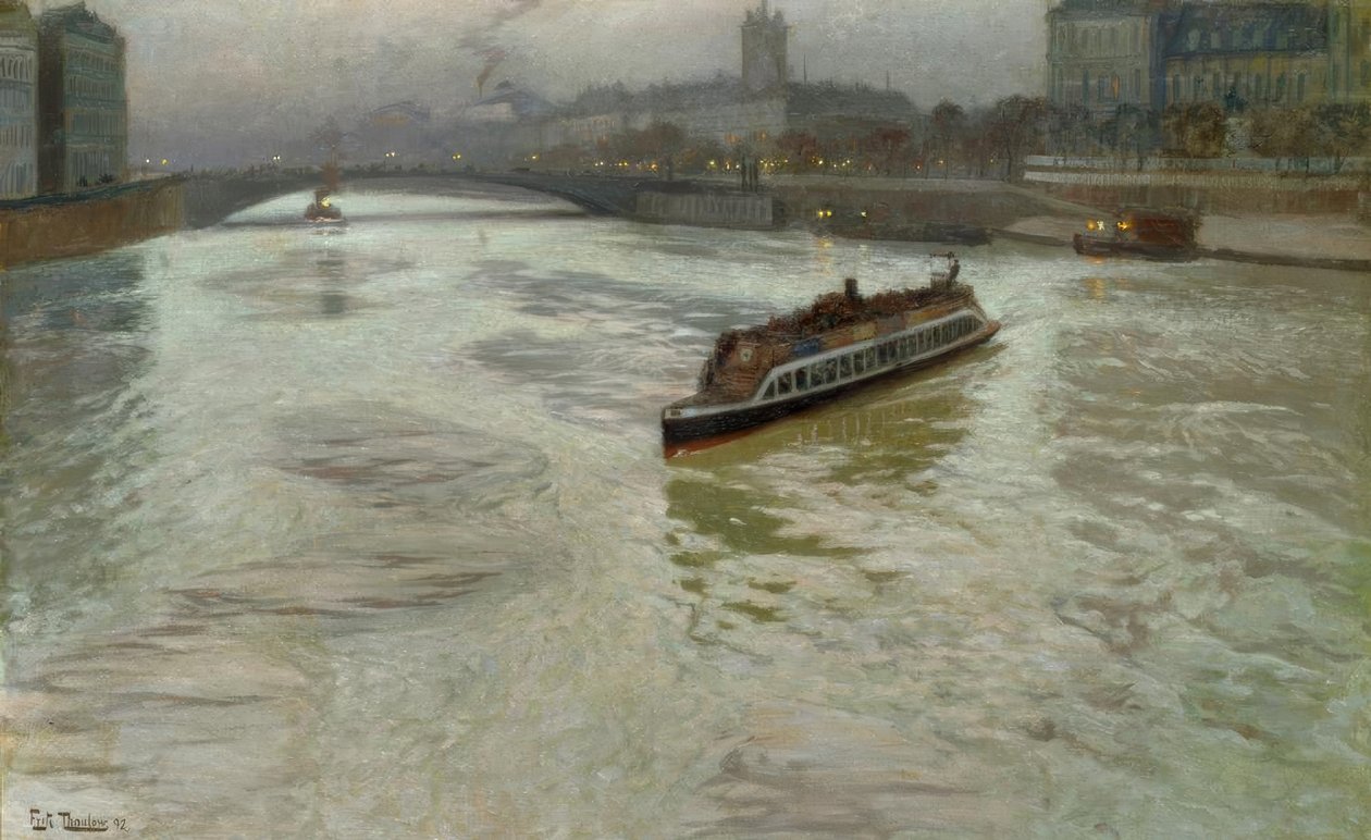 O Sena em novembro de Fritz Thaulow