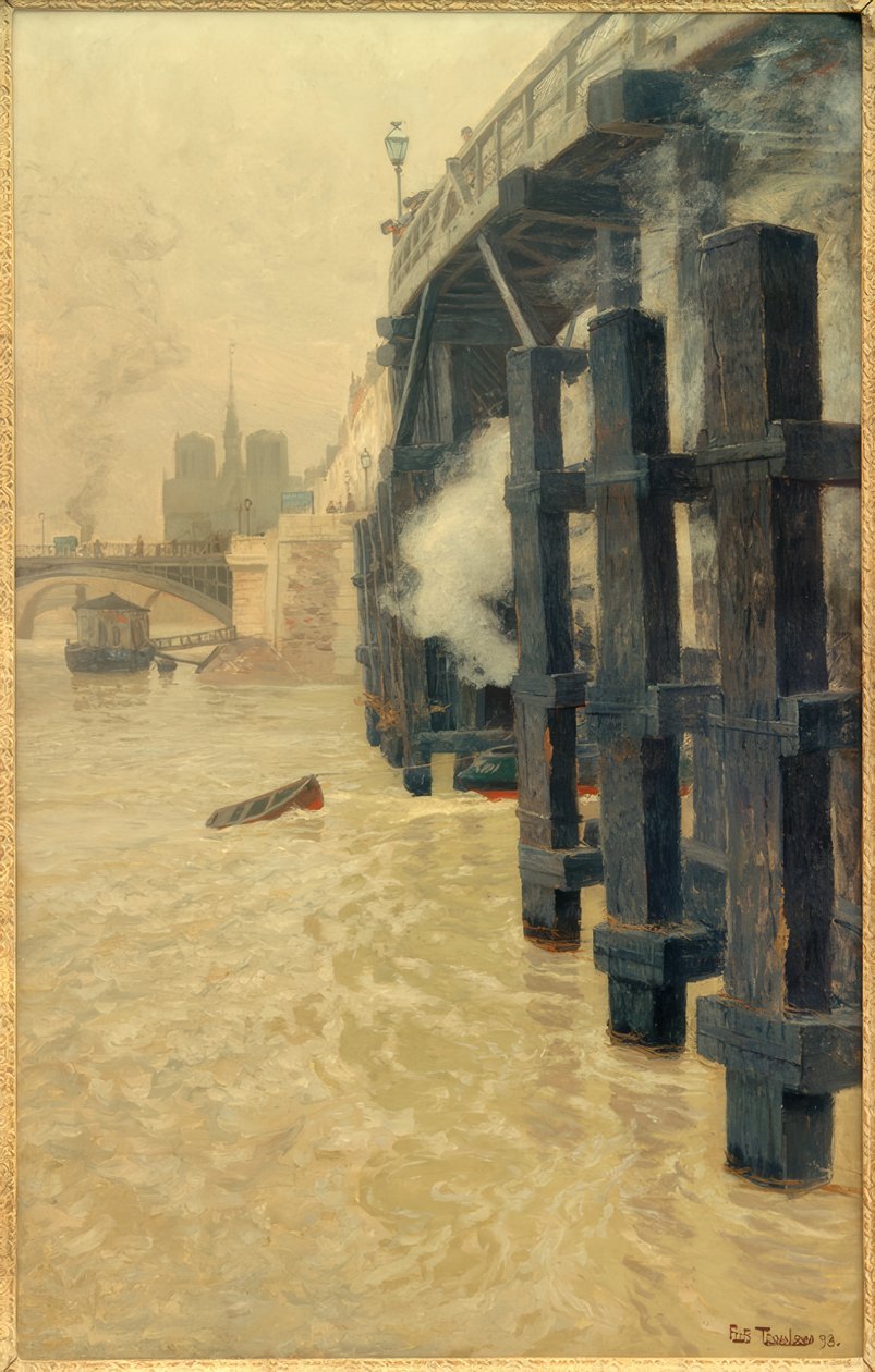 O Sena em dezembro de Fritz Thaulow