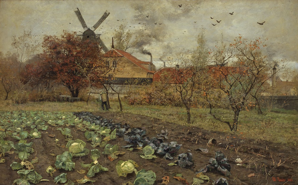 Vista de Amerikavej em Copenhague de Frits Thaulow