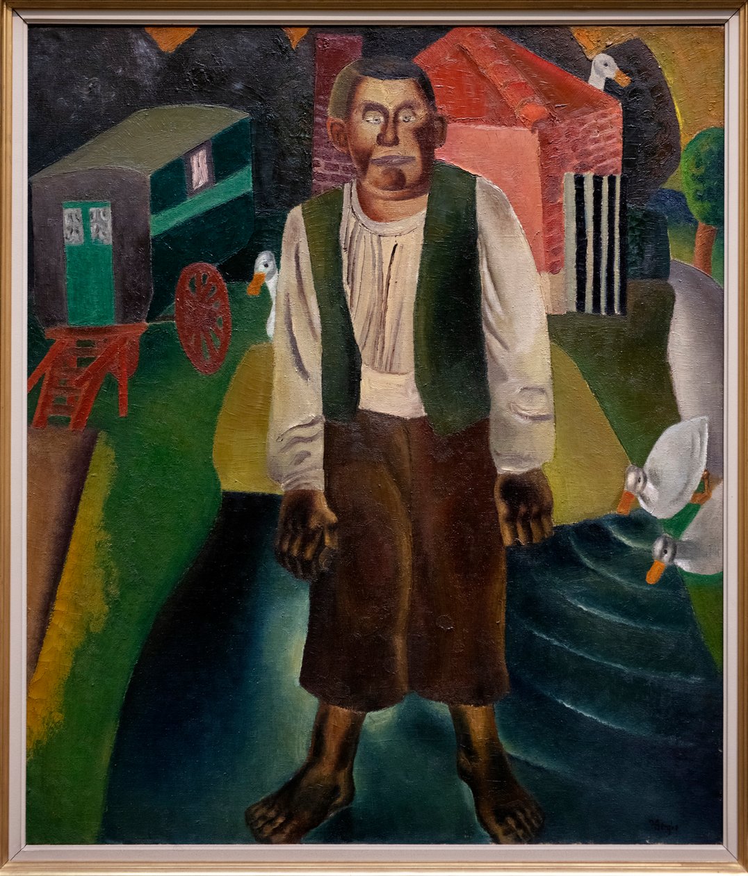 O Idiota junto à Lagoa de Frits van den Berghe