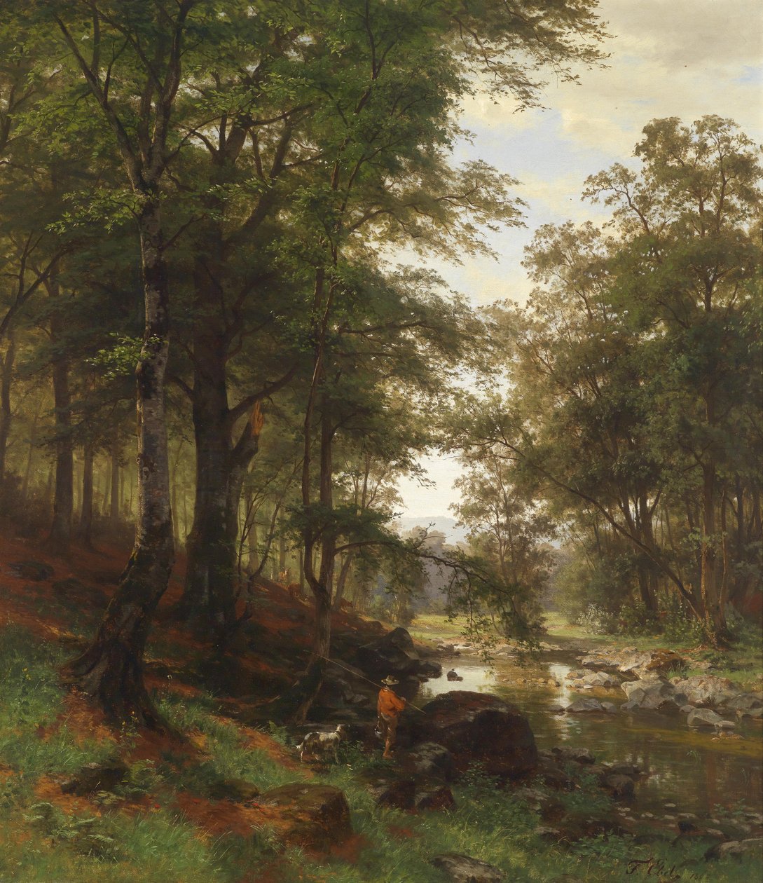 Idílio na floresta de faias de Fritz Ebel